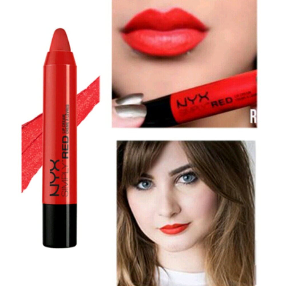 NYX Simply Red Seduction lip cream color